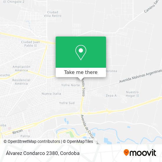 Álvarez Condarco 2380 map