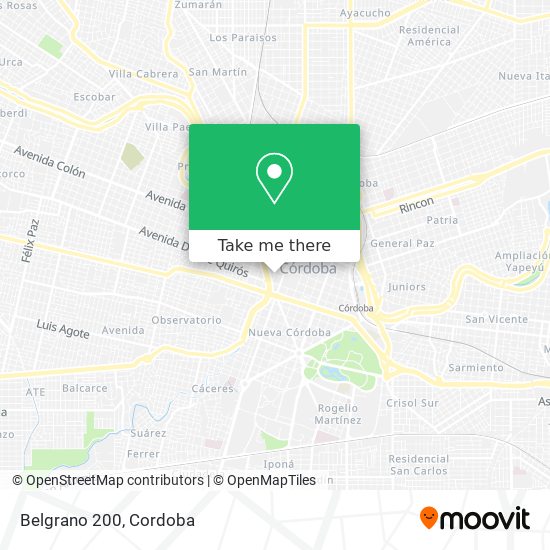 Mapa de Belgrano 200