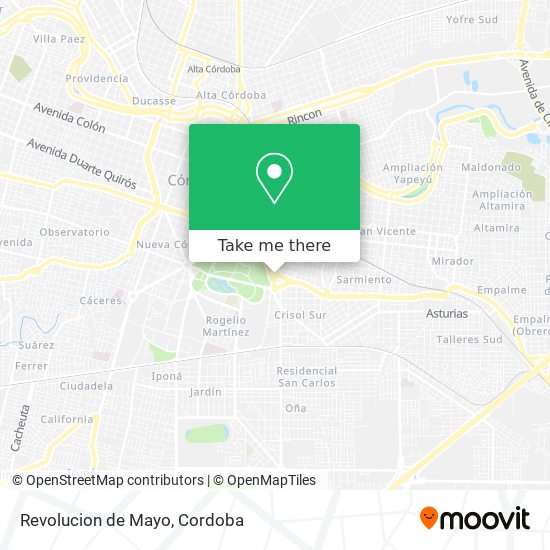 Mapa de Revolucion de Mayo