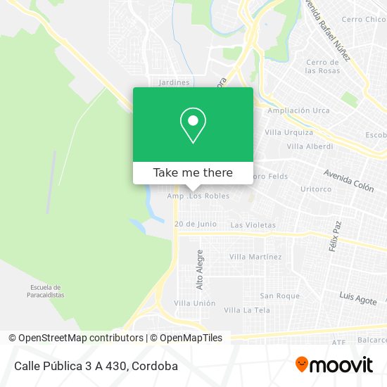 Mapa de Calle Pública 3 A 430