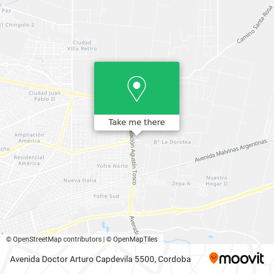Mapa de Avenida Doctor Arturo Capdevila 5500