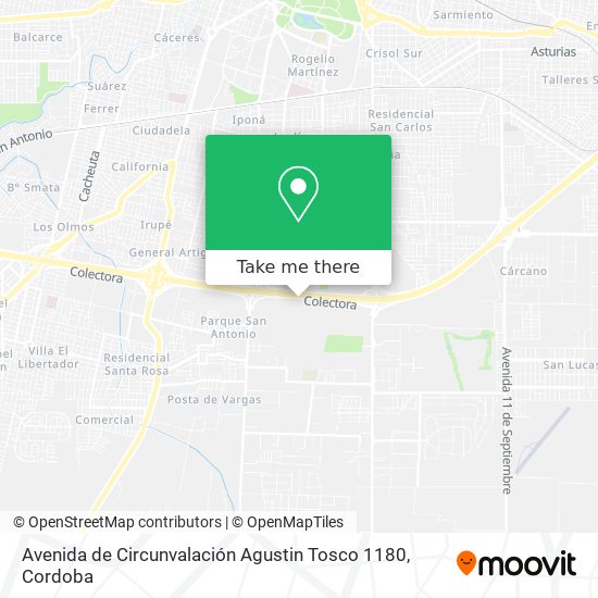 Avenida de Circunvalación Agustin Tosco 1180 map