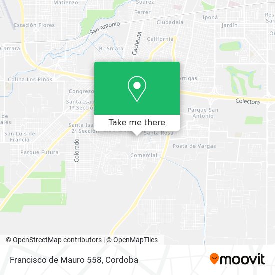 Mapa de Francisco de Mauro 558