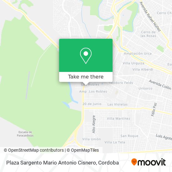 Mapa de Plaza Sargento Mario Antonio Cisnero