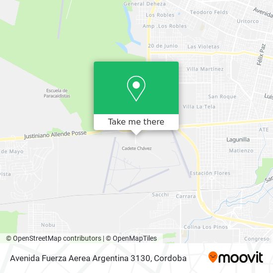 Avenida Fuerza Aerea Argentina 3130 map