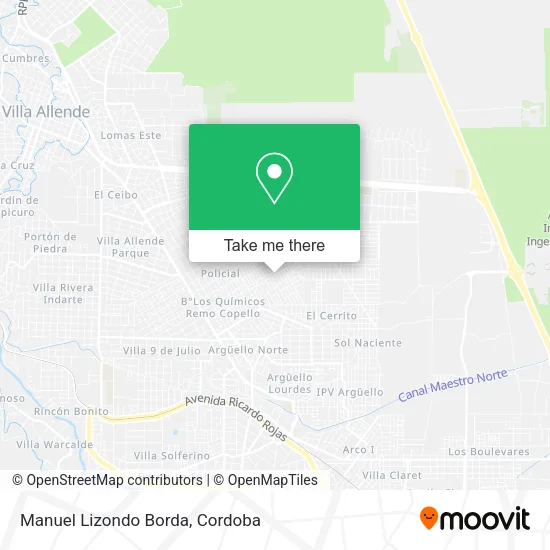 Manuel Lizondo Borda map