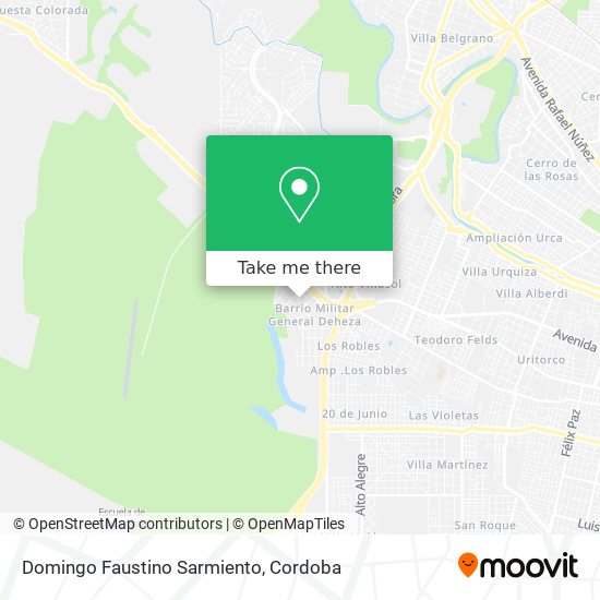 Domingo Faustino Sarmiento map