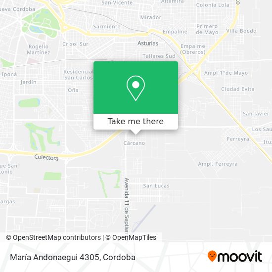 María Andonaegui 4305 map