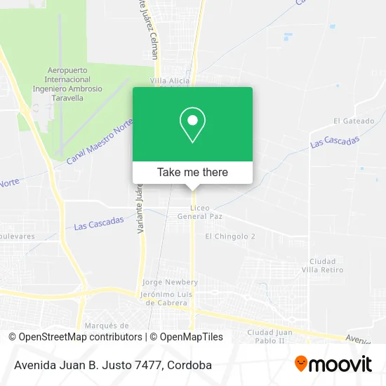 Avenida Juan B. Justo 7477 map