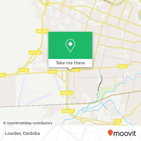 Mapa de Lourdes, Avenida Fuerza Aérea Argentina 5000 Córdoba