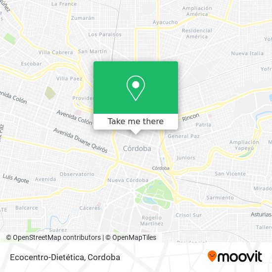 Ecocentro-Dietética map