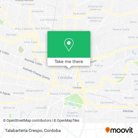 Mapa de Talabartería Crespo