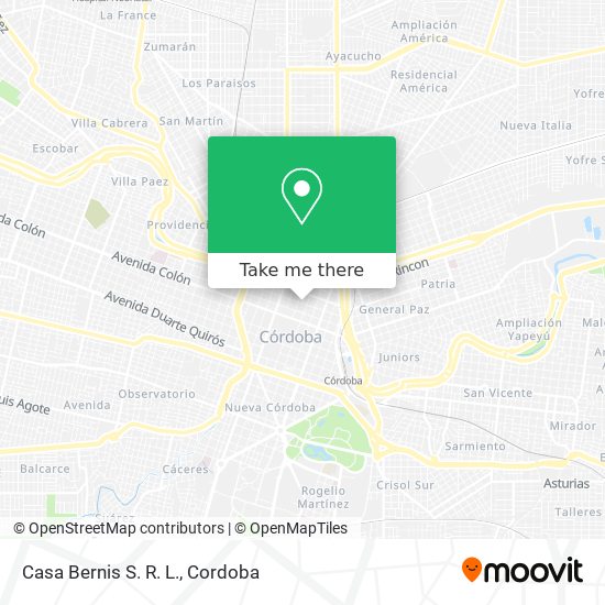 Mapa de Casa Bernis S. R. L.
