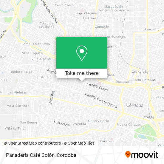 Panadería Café Colón map