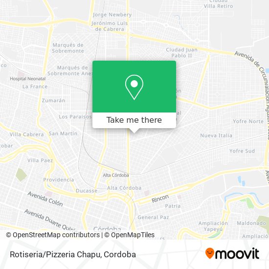 Rotiseria/Pizzeria Chapu map