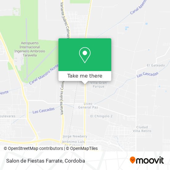 Salon de Fiestas Farrate map