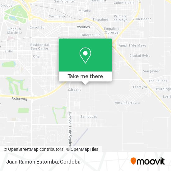 Juan Ramón Estomba map