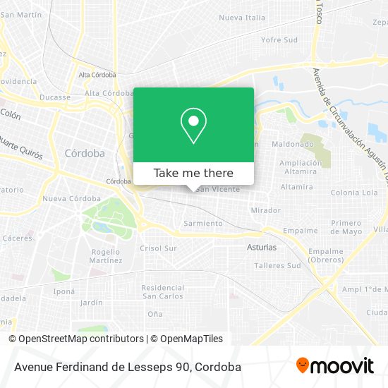 Avenue Ferdinand de Lesseps 90 map