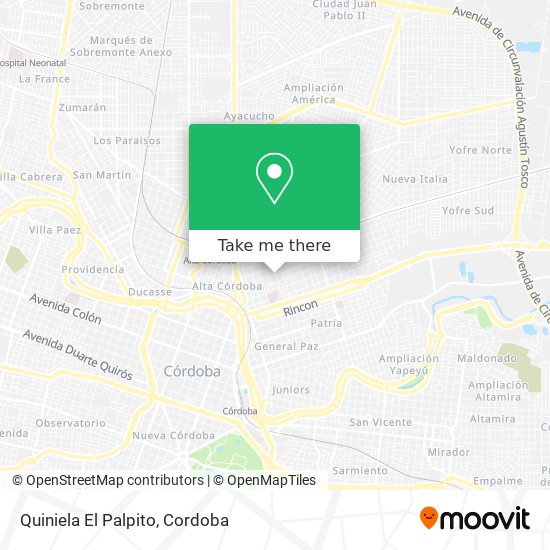 Mapa de Quiniela El Palpito