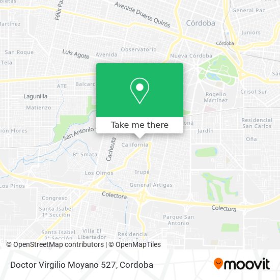 Mapa de Doctor Virgilio Moyano 527