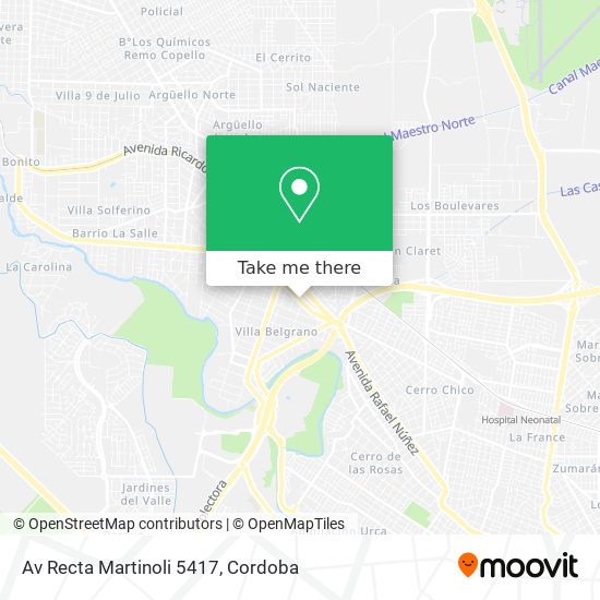 Av Recta Martinoli 5417 map