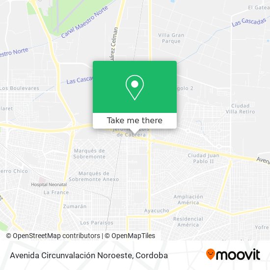Avenida Circunvalación Noroeste map
