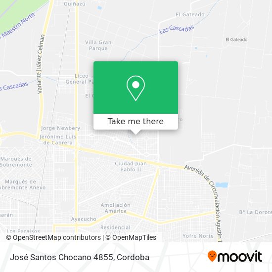 José Santos Chocano 4855 map