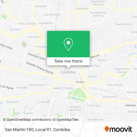 San Martín 180, Local 91 map