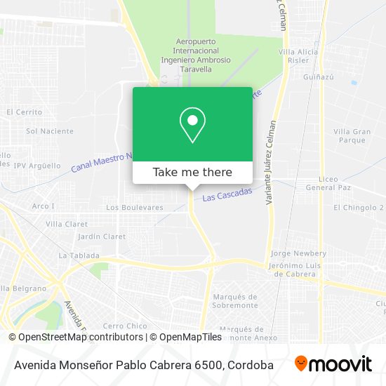 Mapa de Avenida Monseñor Pablo Cabrera 6500