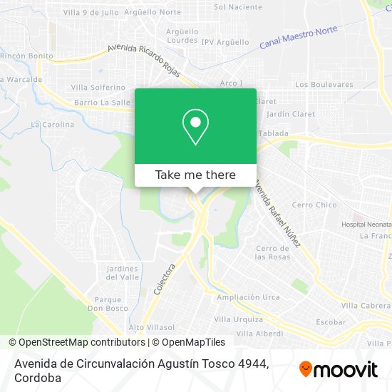 Mapa de Avenida de Circunvalación Agustín Tosco 4944