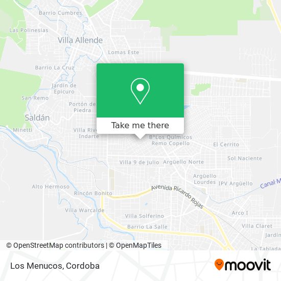 Los Menucos map