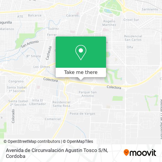 Mapa de Avenida de Circunvalación Agustin Tosco S / N