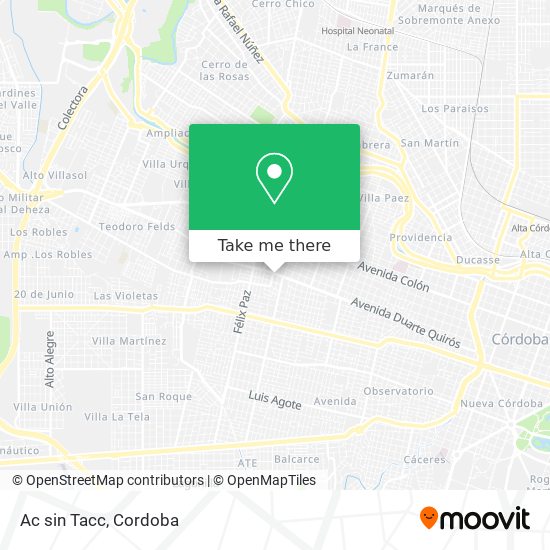 Mapa de Ac sin Tacc