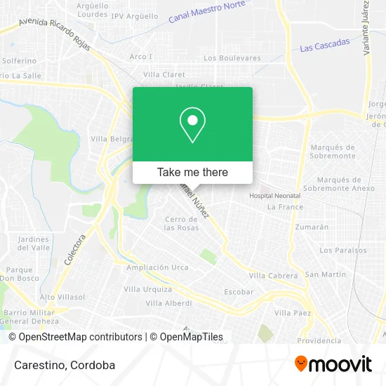 Carestino map