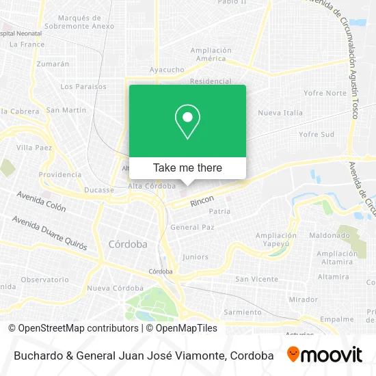 Mapa de Buchardo & General Juan José Viamonte