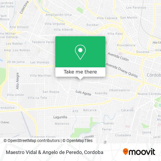 Maestro Vidal & Angelo de Peredo map
