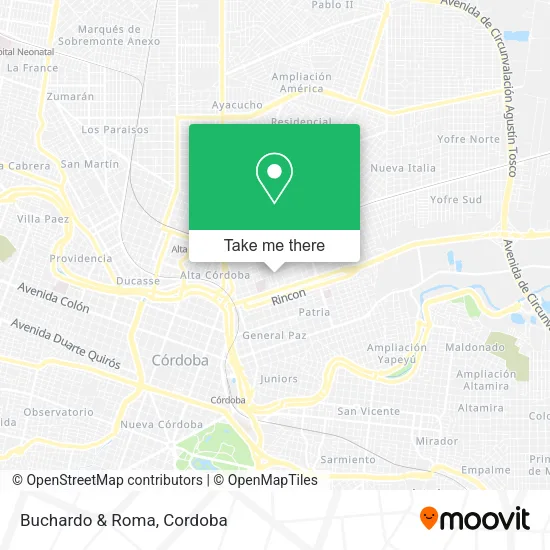 Buchardo & Roma map