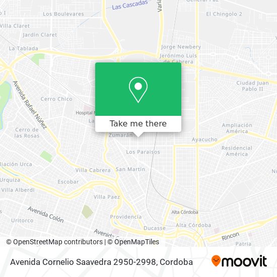 Mapa de Avenida Cornelio Saavedra 2950-2998