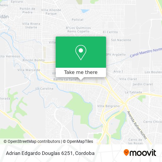 Adrian Edgardo Douglas 6251 map