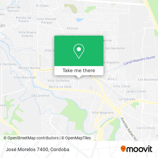 José Morelos 7400 map