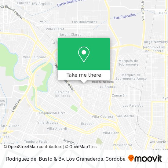 Rodríguez del Busto & Bv. Los Granaderos map