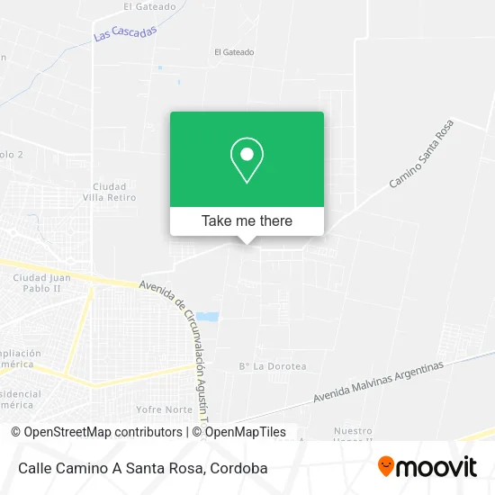 Mapa de Calle Camino A Santa Rosa