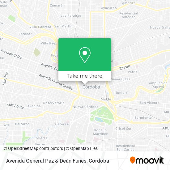 Mapa de Avenida General Paz & Deán Funes