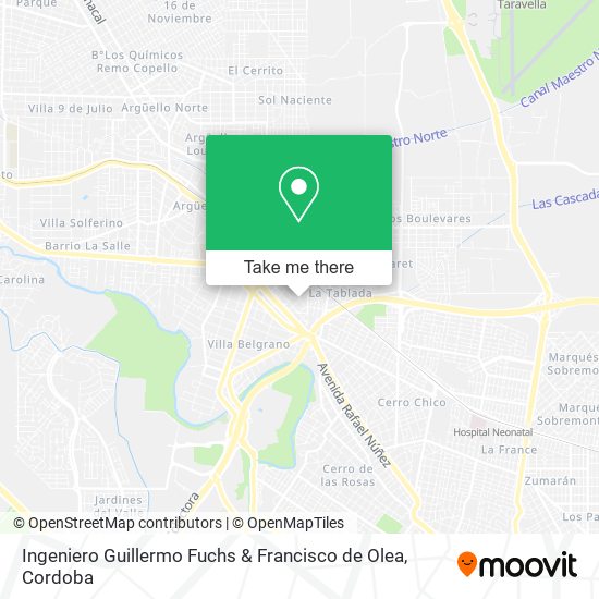 Ingeniero Guillermo Fuchs & Francisco de Olea map