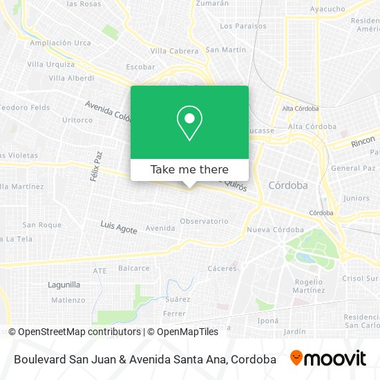 Mapa de Boulevard San Juan & Avenida Santa Ana