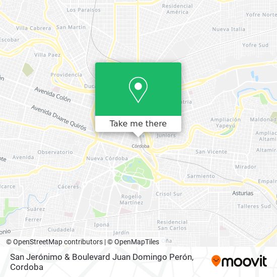 San Jerónimo & Boulevard Juan Domingo Perón map