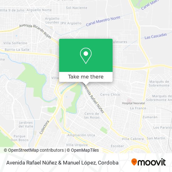 Mapa de Avenida Rafael Núñez & Manuel López