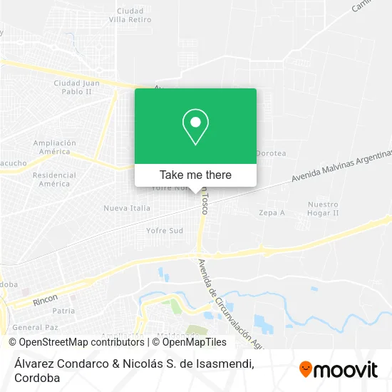 Álvarez Condarco & Nicolás S. de Isasmendi map