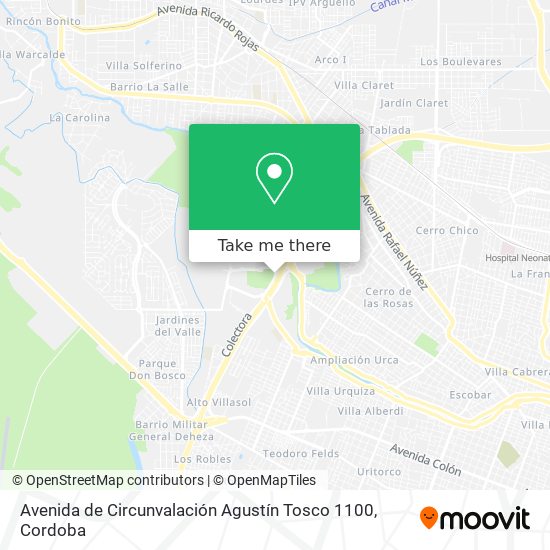 Avenida de Circunvalación Agustín Tosco 1100 map