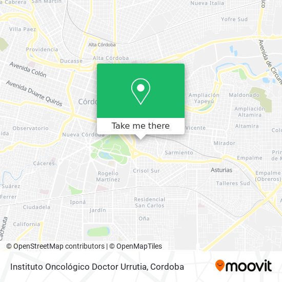 Instituto Oncológico Doctor Urrutia map